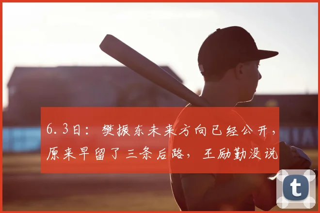 6.3日：樊振东未来方向已经公开，原来早留了三条后路，王励勤没说假话_杜塞尔多夫_萨尔布吕肯_联赛
